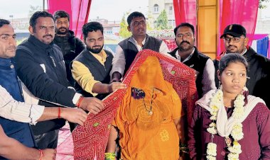 क्षत्रिय युवाओं ने श्रमसाधक सन्तराम की बेटी पिंकी जावा के विवाह में भरा मायरा