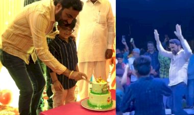 लाड़ले बेटे के जन्मदिन पर खूब थिरके हनुमान बेनीवाल, परिवार संग काटा केक