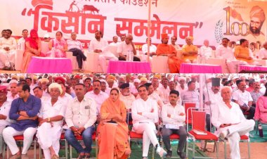 जालोर में विशाल ’किसान सम्मेलन’ का आयोजन, मंत्री-विधायक बने श्रोता और किसान बने वक्ता 