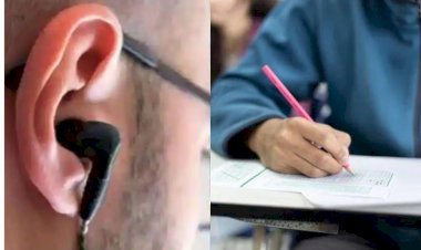 बीएससी नर्सिंग परीक्षा में ब्लूटूथ लगाकर कर रहे थे नकल