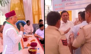 नागौर में महंगाई राहत शिविर में भिड़ गए कांग्रेस जिलाध्यक्ष और भाजपा नेता