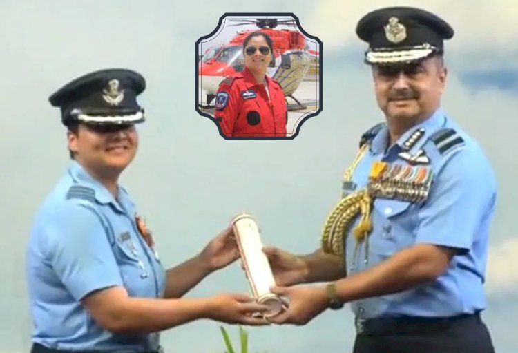 विंग कमांडर दीपिका मिश्रा बनीं वीरता पुरस्कार पाने वाली वायुसेना की पहली महिला अफसर