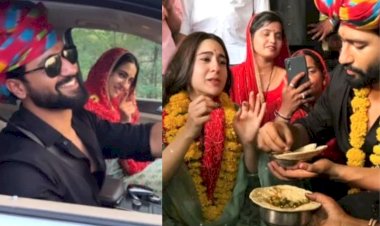 कैटरीना नहीं, सारा के साथ नजर आ रहे विक्की कौशल, मजे से खा रहे भिंडी