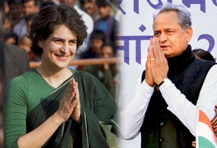 गहलोत-पायलट विवाद के बीच आज प्रियंका गांधी पहुंच रही जयपुर, सियासी गलियारों में हलचल