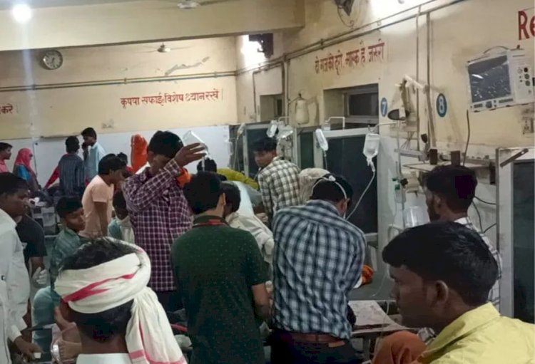 जामणा देकर घर लौट रहे लोगों का भीषण एक्सीडेंट, 2 की मौत, 21 घायल, 6 गंभीर