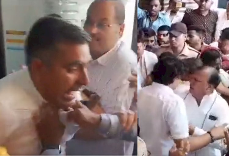 कांग्रेस की मीटिंग से पहले जमकर चले लात-घुंसे