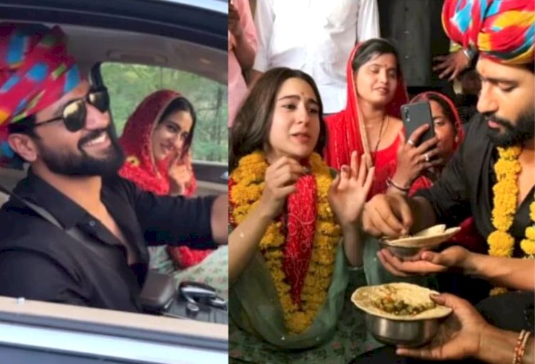 कैटरीना नहीं, सारा के साथ नजर आ रहे विक्की कौशल, मजे से खा रहे भिंडी