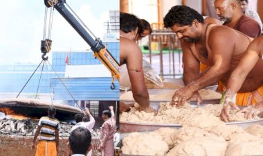 2700 सौ किलो का रोट, 23 घंटे में क्रेन की मदद से पकाया, बालाजी महाराज को लगा महाभोग 