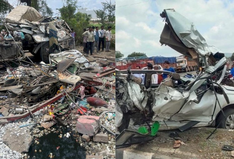 महाराष्ट्र के धुले में बेकाबू कंटेनर ने छीनी 7 जिंदगियां, 28 से ज्यादा लोग घायल