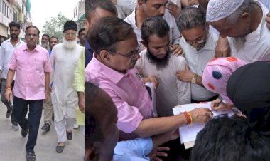 जान गंवाने वाले असगर के परिवार को 5 लाख का चेक, मंत्री महेश जोशी खुद पहुंचे घर