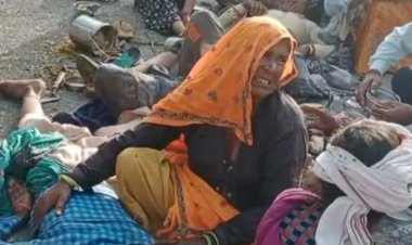 बाजरे की कटाई के लिए जा रही महिलाओं से भरी ट्रैक्टर-ट्रॉली पलटी, 2 महिलाओं की मौत, 23 घायल, कई जयपुर रेफर