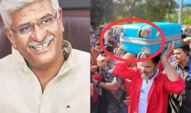केंद्रीय मंत्री गजेंद्र सिंह शेखावत का निशाना- सूटकेस में पहिए इसलिए होते हैं ताकि उसे सिर पर उठाया जा सके! 