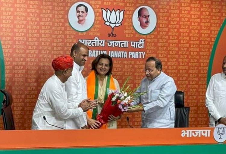 दिग्गज जाट नेता ज्योति मिर्धा भाजपा में शामिल, जाट समुदाय वोटर्स बैंक में BJP की सेंध