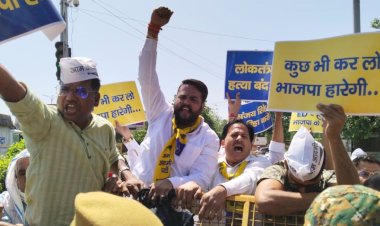 ’आप’ राज्यसभा सांसद संजय सिंह की गिरफ्तारी के विरोध में प्रदेश भर में विरोध प्रदर्शन