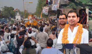 शक्ति प्रदर्शन करते हुए नामांकन भरने पहुंचे, भाजपा के भजन लाल को दे डाली कड़ी चुनौती