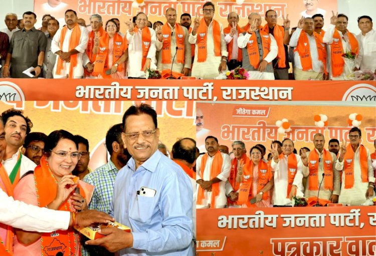 ज्योति खंडेलवाल, चंन्द्रशेखर बैद, रविन्द्र सिंह भाटी सहित आधा दर्जन नेताओं ने थामा भाजपा का दामन