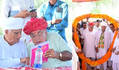 सोनाराम चौधरी के लिए प्रचार में उतरे मंत्री हेमाराम, कही ये बड़ी बात
