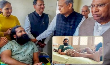 अशोक गहलोत मिलने पहुंचे अस्पताल, खरगे बोले- जिसको हमने निकाला उसे भाजपा ने टिकट दिया