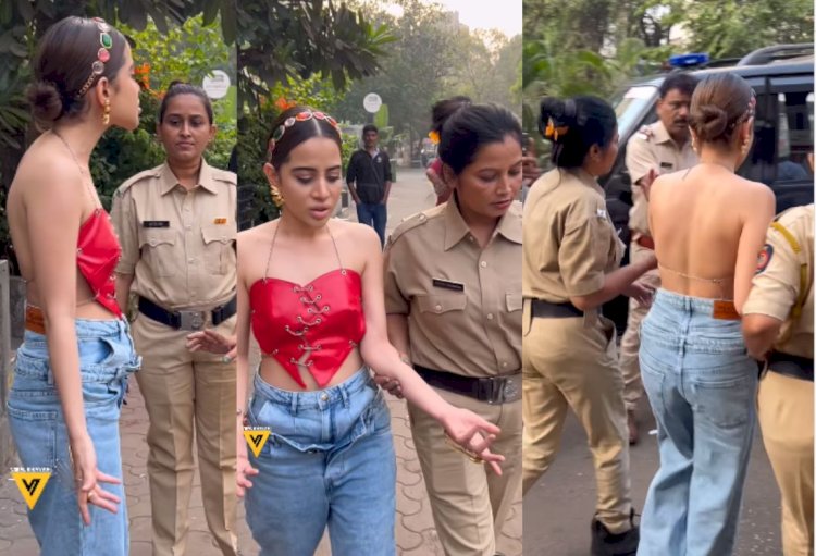 सोशल मीडिया पर सामने आया वीडियो, पुलिस ले जा रही साथ