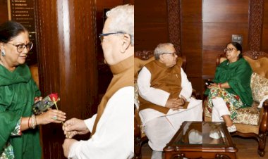 वसुंधरा राजे की राज्यपाल कलराज मिश्र से मुलाकात, सियासी चर्चाएं तेज