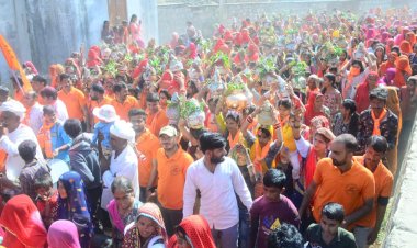 मांडोली में श्रीराम प्रतिष्ठा महोत्सव के लिए कलश यात्रा निकाली