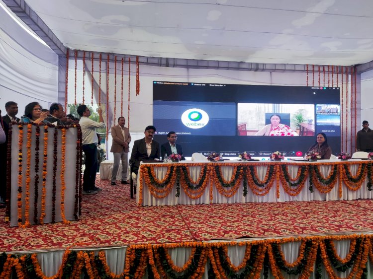 उप मुख्यमंत्री दिया कुमारी द्वारा क्राफ्ट विलेज, कुण्डा आमेर का वर्चुअल लोकार्पण किया गया