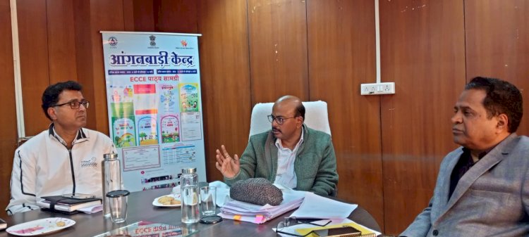 मुख्य सचिव के साथ होने वाली बैठक की तैयारी के लिए महिला एवं बाल विकास विभाग शासन सचिव की अध्यक्षता में बैठक आयोजित