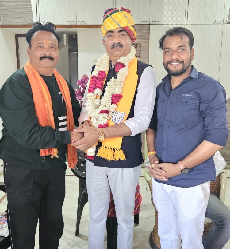 गणपतसिंह राठौड़ किसान मोर्चा प्रदेश उपाध्यक्ष बने, लोगों ने बधाई देकर स्वागत किया