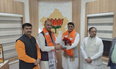 कांग्रेस छोड़कर भाजपा में शामिल हुए जयपुर के पूर्व जिला प्रमुख मूलचंद मीणा