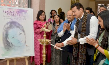 “फेम पैलेट कैप्चरिंग द मूड बाय संदीप वर्मा” प्रदर्शनी में दिखे विमन इम्पोवरमेंट के चित्र