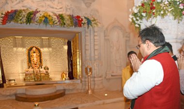 भजनलाल शर्मा ने मंत्रिपरिषद् के सहयोगियों एवं विधायकों के संग किए अयोध्या में रामलला के दर्शन