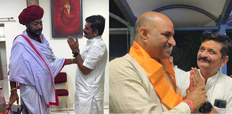 खिलाफ चुनाव लड़े हेमन्त पुरोहित पहुंचे राज्यमंत्री भोपाजी ओटाराम देवासी के हाल पूछने, प्रदेश अध्यक्ष सीपी जोशी और सीएम से भी मिले