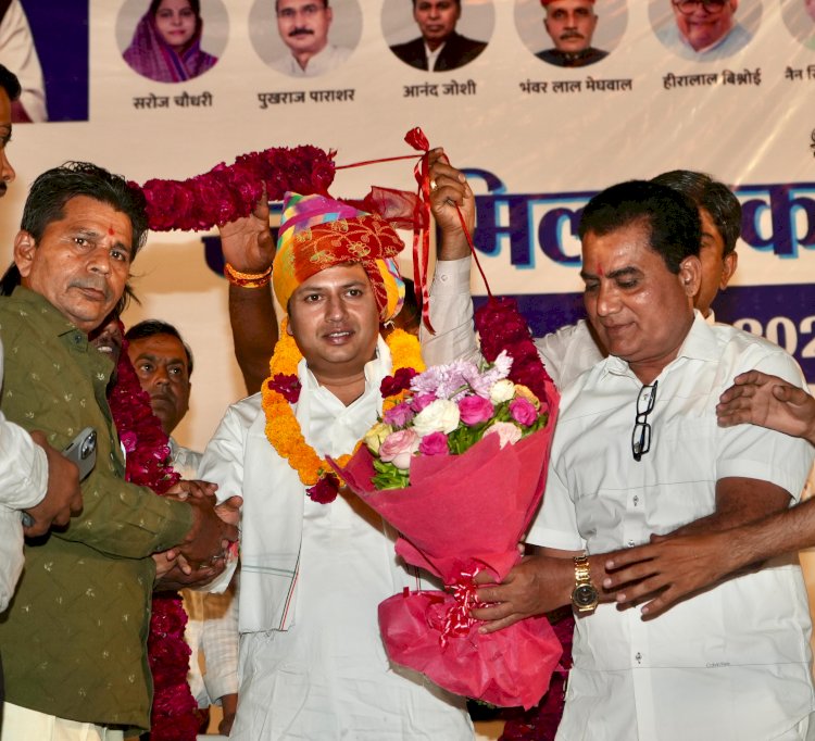 अहमदाबाद में प्रवासी राजस्थानियों ने भरी बदलाव की हुंकार, वैभव पर जताया भरोसा