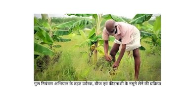 कृषि विभाग द्वारा खरीफ मौसम से पूर्व सघन गुण नियंत्रण अभियान