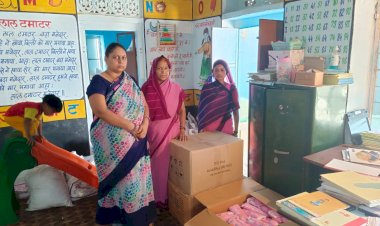 औचक निरीक्षण कर उड़ान योजना के अंतर्गत सैनेटरी नेपकिन वितरण व्यवस्था का किया गया भौतिक सत्यापन