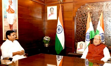 डोटासरा ने राजभवन में राजयपाल से मुलाकात कर कहा भीषण गर्मी में पेयजल एवं बिजली उपलब्ध करवाने में भाजपा सरकार नाकाम