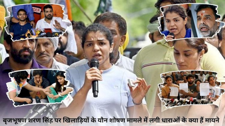साक्षी मलिक एवं महिला पहलवानो ने बृजभूषण शरण सिंह किए योन शोषण मामले धाराओं का क्या महत्व है
