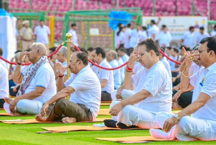 प्रधानमंत्री की पहल से विश्व में योग हुआ लोकप्रिय- भजनलाल शर्मा