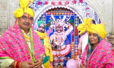 भजनलाल शर्मा ने कृष्ण जन्माष्टमी पर पूजा-अर्चना की