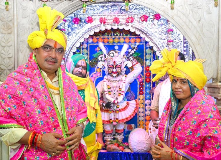 भजनलाल शर्मा ने कृष्ण जन्माष्टमी पर पूजा-अर्चना की