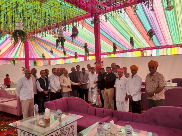 पाली में राजपूत समाज ने 'शिक्षा नेग' परंपरा को और सशक्त किया