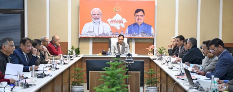 भजनलाल शर्मा ने बजट घोषणाओं की प्रगति की समीक्षा की