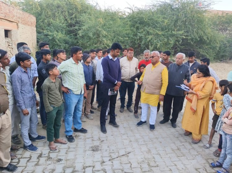 पंचायतीराज मंत्री ने बाड़मेर और बालोतरा में किया दौरा