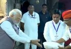 करणी माता मंदिर में पूजा, स्टेशन का उद्घाटन,पाक को कड़ा जवाब