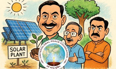 सोलर परियोजना में एक भी पेड़ नहीं काटा गया
