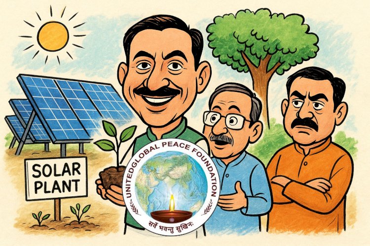 सोलर परियोजना में एक भी पेड़ नहीं काटा गया